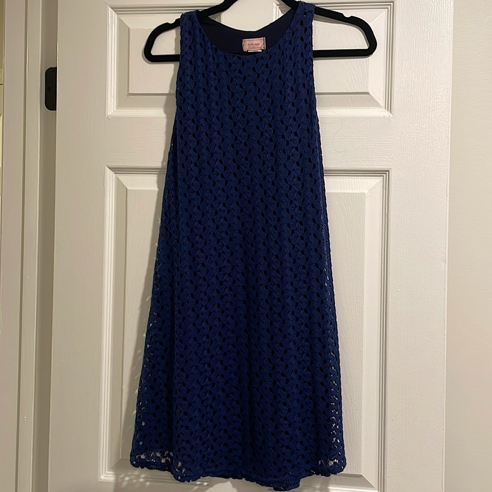 Blue Knit Dress